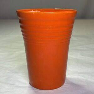 Vintage Homer Laughlin Fiesta 4 1/2" Original Red Water Tumbler Fiestaware